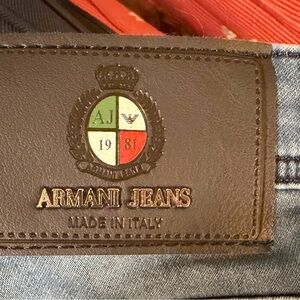 Armani Jeans vintage Men's Classic Blue Denim sz 30 Made in Italy
